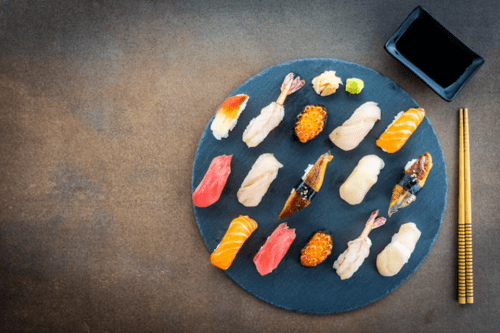 Koi Fish in Japanese Sushi