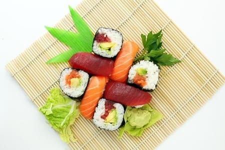 Sushi as a trendy and fashionable food