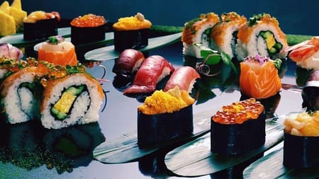 Sushi as a trendy and fashionable food